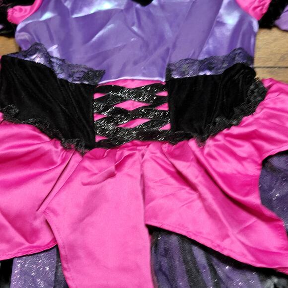 2 Pc Disguise Girls Witch Prestige Costume: Hat & Dress - Size Small (4-6x) - Picture 4 of 13